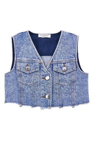 light-blue cotton gilet PHILOSOPHY KIDS | I9E10150410062